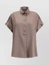 Brunello Cucinelli Jewel Embellished Silk Top
