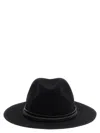 Brunello Cucinelli Leather Hat Featuring Jewel Embellishment In Black