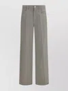 Brunello Cucinelli Jeweled Belt Loop Wide-leg Jeans In Gray