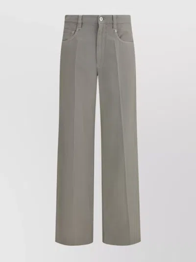 Brunello Cucinelli Jeweled Belt Loop Wide-leg Jeans