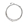 Brunello Cucinelli Strand Bracelet With Adjustable Beaded Detailing In Grey