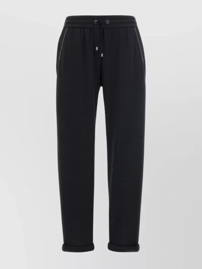 BRUNELLO CUCINELLI JOGGERS FEATURING ELASTIC WAISTBAND AND ROLLED CUFFS