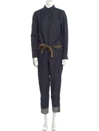 Pre-owned Brunello Cucinelli Jumpsuit In Blue