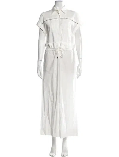 Pre-owned Brunello Cucinelli Jumpsuit In White