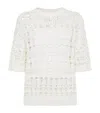 Brunello Cucinelli Jute-cotton Crochet Net Sweater