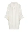 Brunello Cucinelli Jute-cotton Net-knit Hooded Cardigan In White