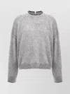 Brunello Cucinelli Contrasting-trim Brushed Jumper
