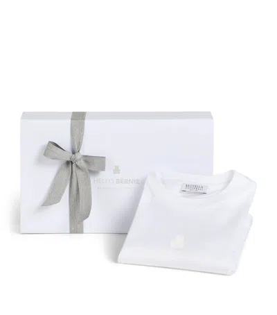 Brunello Cucinelli Kids Cotton Logo T-shirt In White