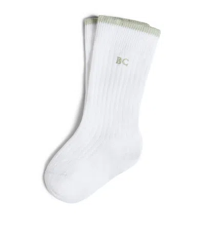 Brunello Cucinelli Kids Cotton Rib Knit Socks In White