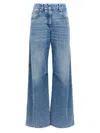 Brunello Cucinelli Knee Detail Wide-leg Jeans In Blue