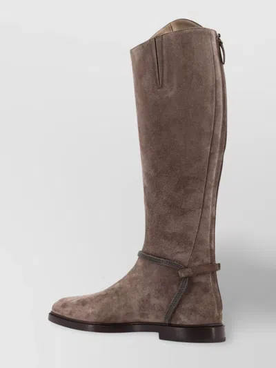 Brunello Cucinelli Knee-high Boots Monili Detail