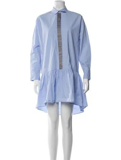 Pre-owned Brunello Cucinelli Knee-length Dress In Blue