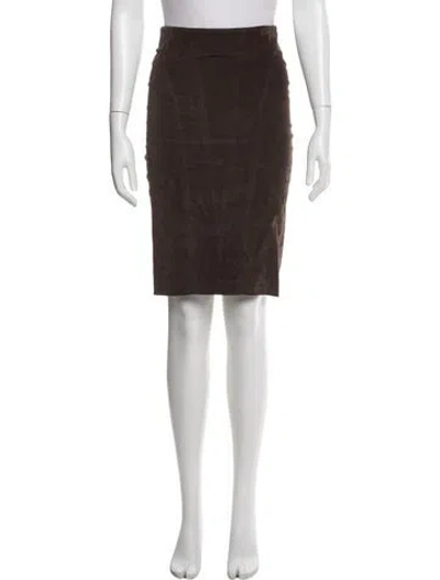 Pre-owned Brunello Cucinelli Knee-length Skirt In Brown