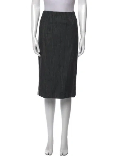 Pre-owned Brunello Cucinelli Knee-length Skirt In Gray