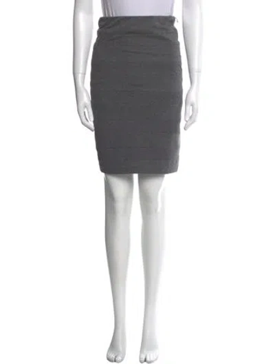 Pre-owned Brunello Cucinelli Knee-length Skirt In Gray