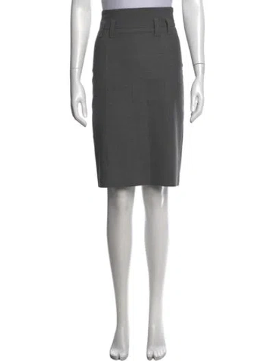 Pre-owned Brunello Cucinelli Knee-length Skirt In Gray
