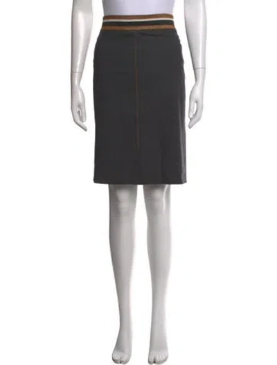Pre-owned Brunello Cucinelli Knee-length Skirt In Grey