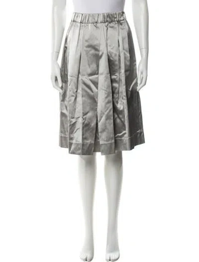 Pre-owned Brunello Cucinelli Knee-length Skirt W/ Tags In Gray