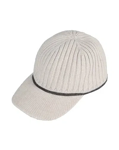 Brunello Cucinelli Knit Baseball Cap In Gray