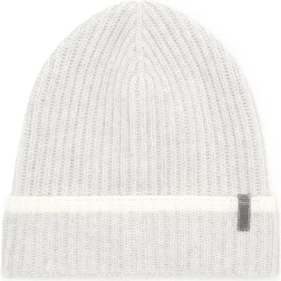 Brunello Cucinelli Knit Beanie In Fog