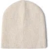 Brunello Cucinelli Cashmere Rib Beanie In Neutral