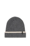Brunello Cucinelli Knit Beanie In Lead