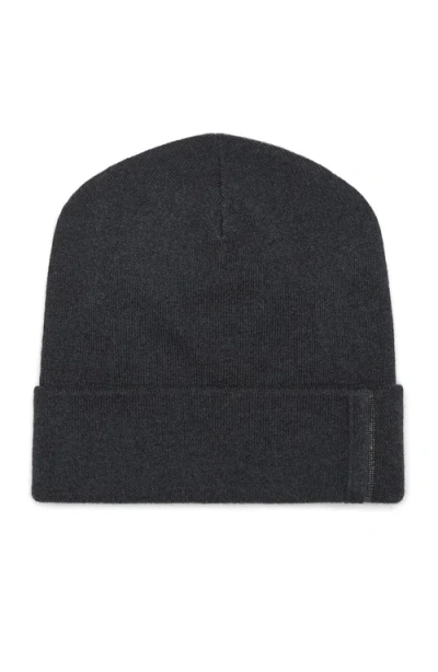 Brunello Cucinelli Knit Beanie In Lignite Grey