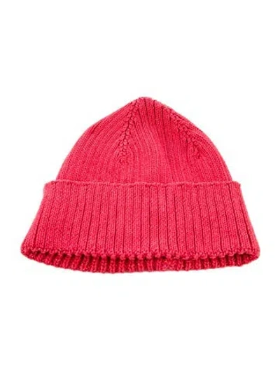 Pre-owned Brunello Cucinelli Knit Beanie In Red