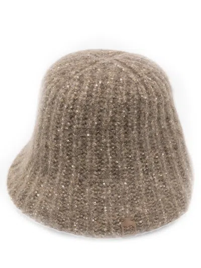 Brunello Cucinelli Knit Bucket Hat Brown