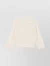 Brunello Cucinelli Knit Crew Neck Top With Long Sleeves In White