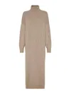 Brunello Cucinelli Dresses In Beige