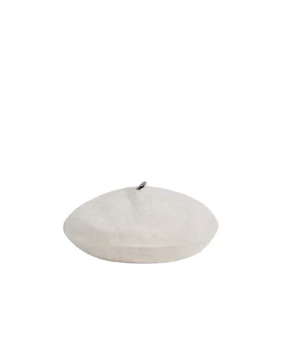 Brunello Cucinelli Kids' Knit Embellished Beret In Gray