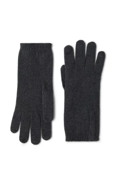 Brunello Cucinelli Knit Gloves In Black