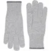 Brunello Cucinelli Knit Gloves In Gray