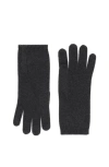 Brunello Cucinelli Knit Gloves In Lignite Grey