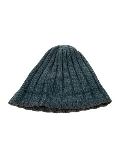 Pre-owned Brunello Cucinelli Knit Hat In Blue