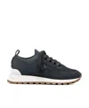 Brunello Cucinelli Knit Lace-up Sneakers