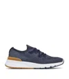 Brunello Cucinelli Platform Sneakers With Round Toe Design In Blue