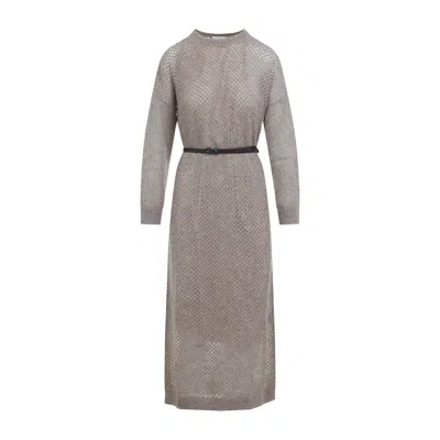 BRUNELLO CUCINELLI BRUNELLO CUCINELLI KNIT LONG DRESS
