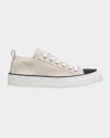 Brunello Cucinelli Knit Monili Cap-toe Sneakers In White