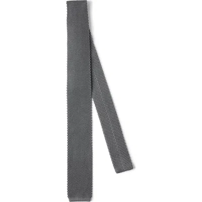 Brunello Cucinelli Knit Necktie In Grey