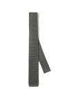 Brunello Cucinelli Knit Necktie In Medium Grey