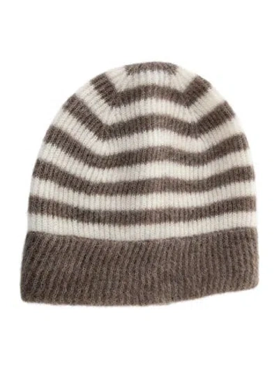 Pre-owned Brunello Cucinelli Knit Pattern Beanie In Multi
