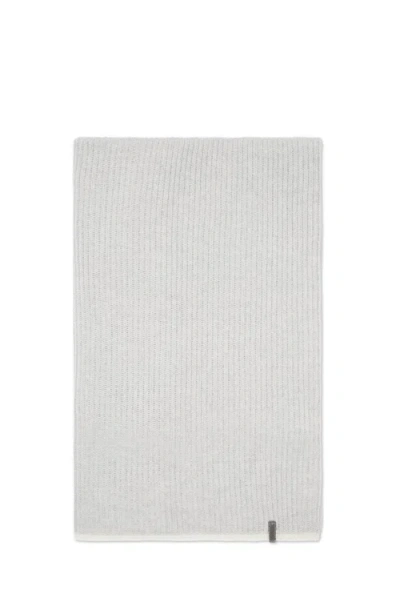 Brunello Cucinelli Knit Scarf In Gray