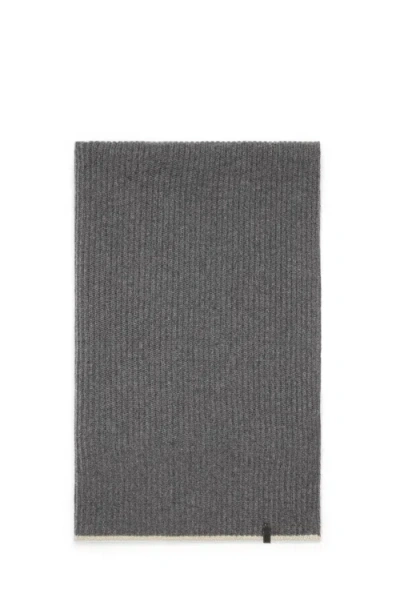 Brunello Cucinelli Knit Scarf In Lead