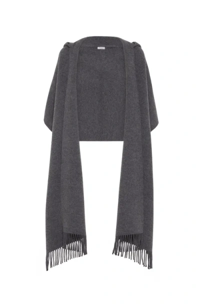 BRUNELLO CUCINELLI BRUNELLO CUCINELLI KNIT SCARF WITH HOOD