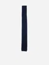 Brunello Cucinelli Knit Silk Tie In Blue