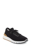 Brunello Cucinelli Sneakers With Mesh Panels In Black