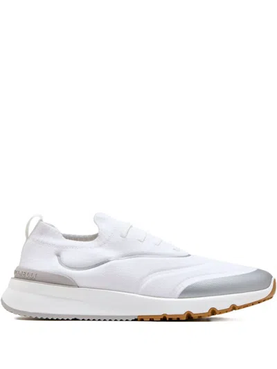Brunello Cucinelli Knit Sneakeres In White