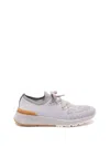 Brunello Cucinelli Knit Sneakers In Gray